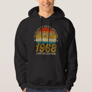 57 år gammal 1968 Retro Fantastisk 57:e födelsedag Hoodie