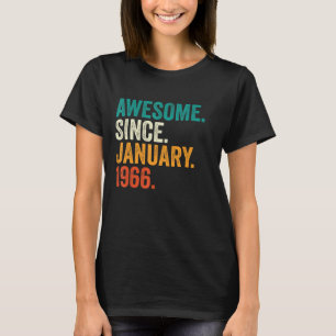 57 år gammal Fantastisk sedan januari 1966 57:e få T Shirt