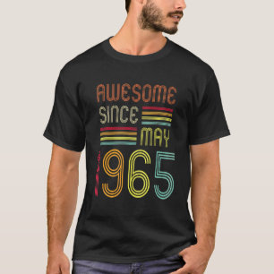 57 år gammal Fantastisk sedan maj 1965 50:e födels T Shirt
