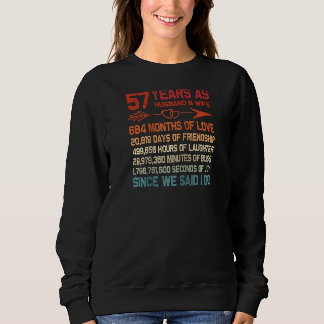 57 år som Make & hustru 57 år i C T Shirt (Framsida)