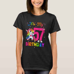 57-åriga Unicorn Det är min 57:e födelsedagsflicka T Shirt