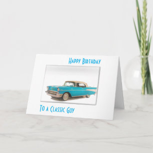 57 BRÄNSLE LUFT FÖR EN KLASSISK GUYS BIRTHDAG KORT