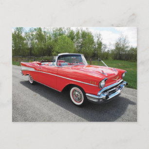 57' Chevy Conversible Vykort