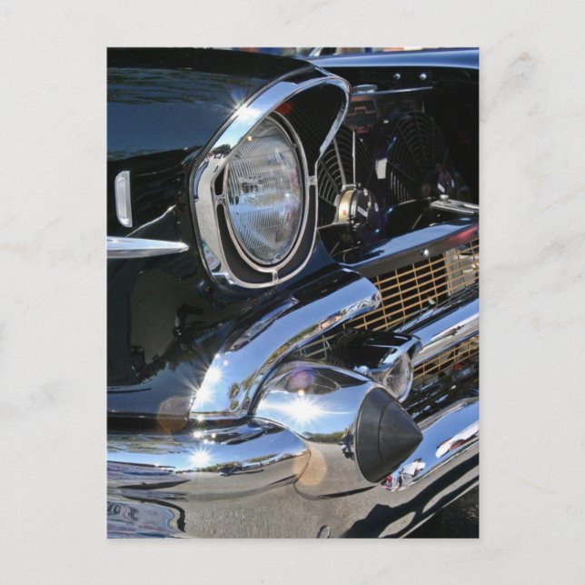 57 Chevy Headlight - vykort (Framsida)