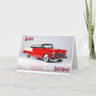 57 CHEVY-TO-ÅLDRAS TILL PERFECTION MAN KORT