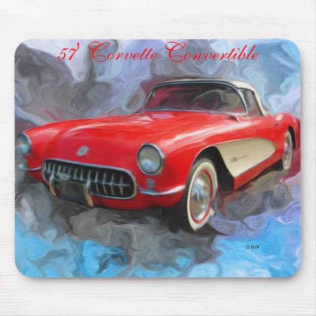 57' Corvette den konvertibla musen vadderar Musmatta (Framsidan)