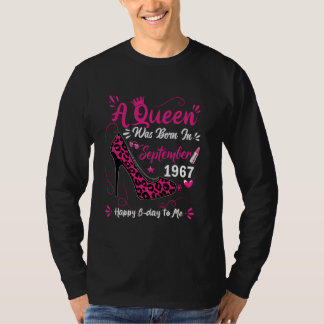 57:e födelsedag med hög häla En drottning föddes i T Shirt