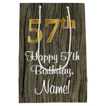 57:e födelsedagen: Elegant Faux Guld look #, Faux