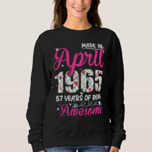 57:e födelsedagen Fantastisk sedan april 1965 Blom T Shirt