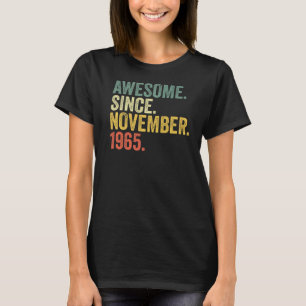 57:e födelsedagen Fantastisk sedan november 1965 5 T Shirt