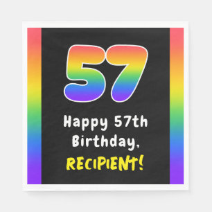 57:e födelsedagen: Rainbow Spectrum nr 57, Anpassa Pappersservett