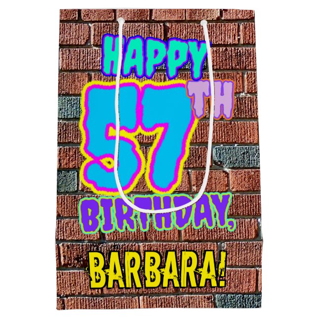 57:e födelsedagen: Roligt, Urban Graffiti Inspired (Baksidan)