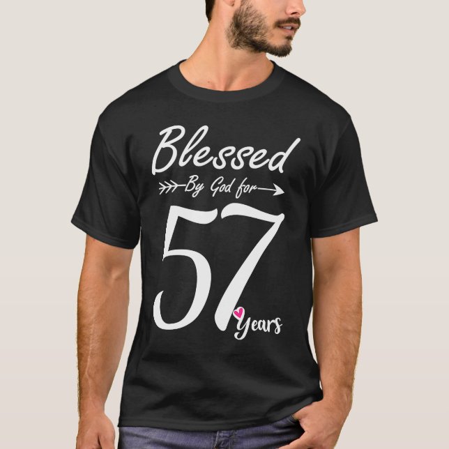 57:e födelsedagen Tee and Blees under 57 år Birthd (Framsida)