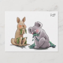57: Koala & kangaroo Vykort