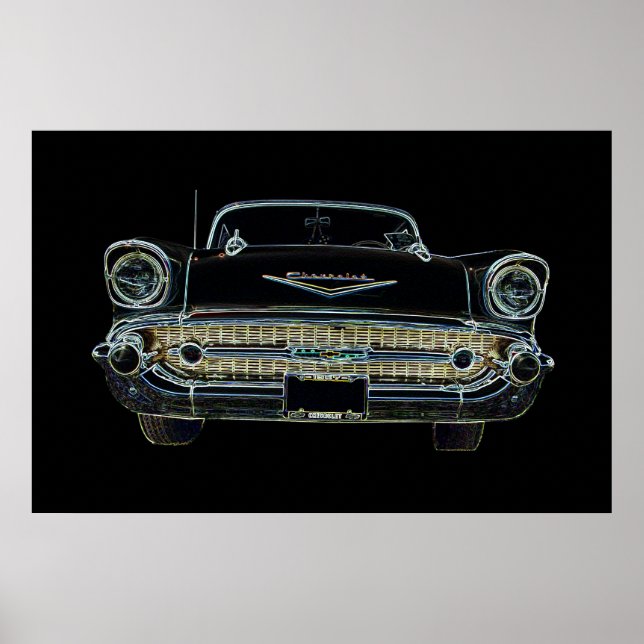 57 Poster av Chevy Bel Luft (Framsidan)