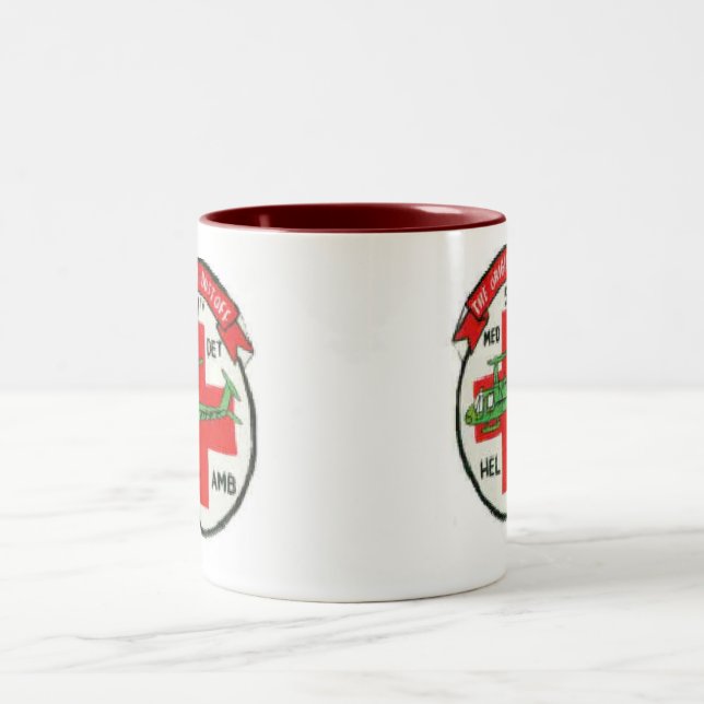 57th Den ORIGINAL- DUSTOFF-ENHETEN LAPPAR MUGGEN Två-Tonad Mugg (Center)