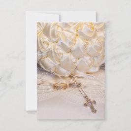 5807-Bukett med ringar och kors Inbjudningar