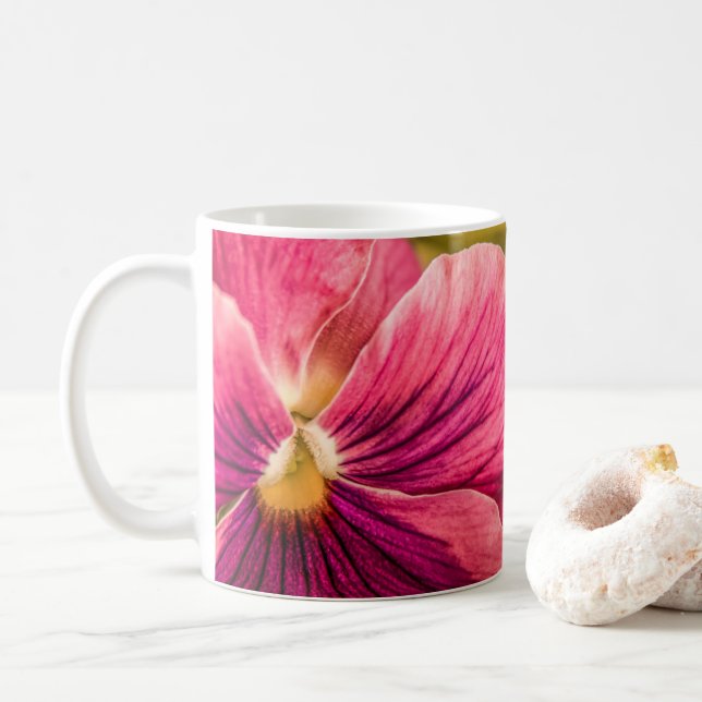 5880-Red Pansy Coffee Mugg (Med munk)