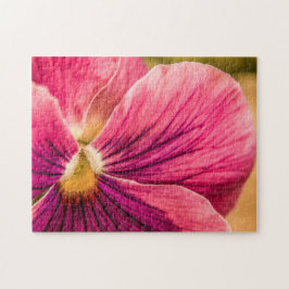 5880-Red Pansy Puzzle Pussel