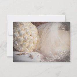 5882-Bukett med ringar, slöja och kors Inbjudningar