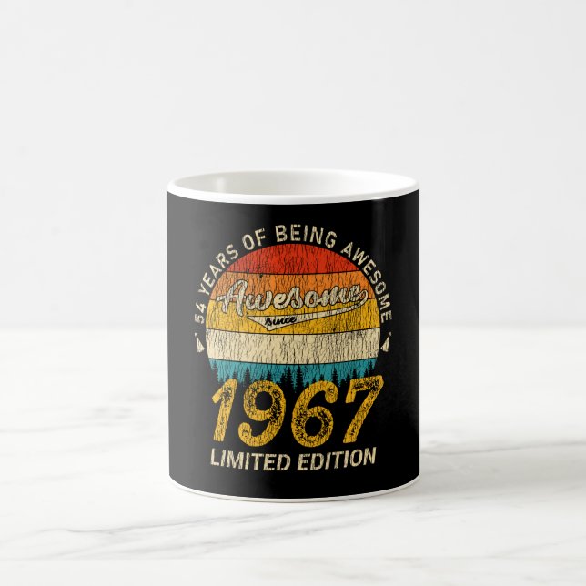 58 år gammal 1967 Retro Fantastisk 58:e födelsedag Kaffemugg (Center)