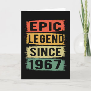 58 år gammal dag 1967 Epic Legend 58:e födelsedage Kort
