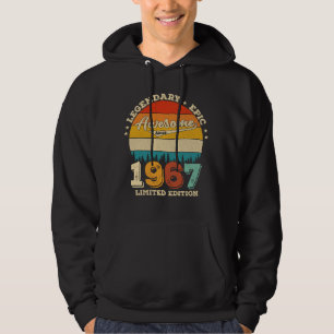 58 år gammal dag 1967 Fantastisk 58:e födelsedagsp Hoodie