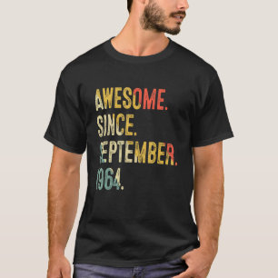 58 år gammal Fantastisk sedan september 1964 58:e T Shirt