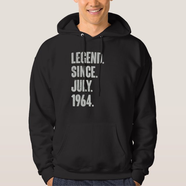 58 års ålder sedan juli 1964 hoodie (Framsida)