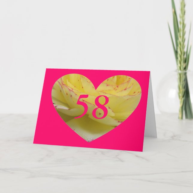 58-årsdag kort (Framsida)