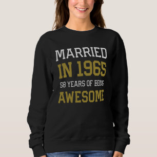 58-årsjubileum för män gifta 1965 par M T Shirt
