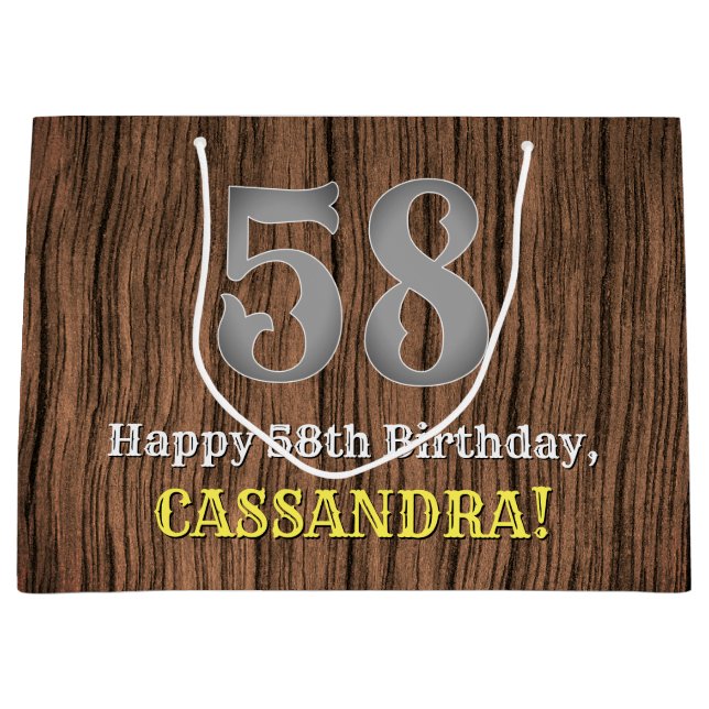 58:e födelsedag: Land Western Inspired Titta, Namn (Framsidan)