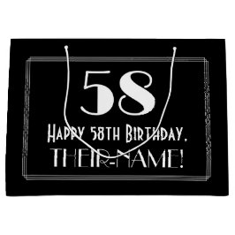 58:e födelsedagen: Art Deco Inspired Stil "58", Na