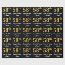 58:e födelsedagen: Elegant Luxurious Faux Guld Tit