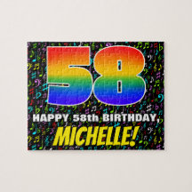 58:e födelsedagen - Roligt, färgstarka musiksymbol