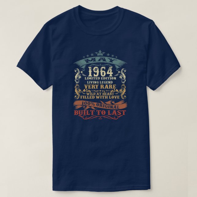 58:e födelsedagsgiftet 1964 års gammal retro-Vinta T Shirt (Design framsida)
