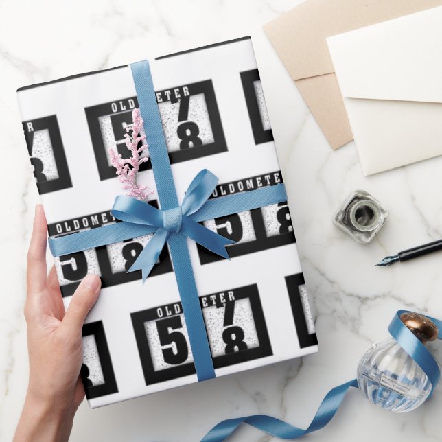58:e födelsedagsmätare presentpapper (Gifting)
