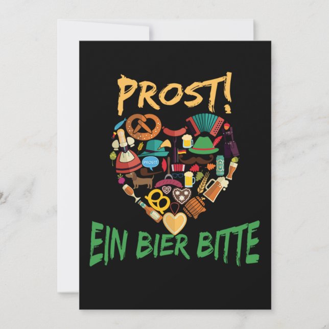 58.Lustig Oktoberfest Prost Ein Bier Bitte Tysklan Spara Datumet (Framsida)