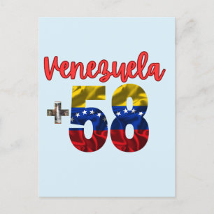 58 Venezuela-Pridet Giltiga venezuelanska rötter Vykort