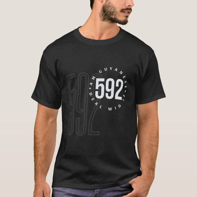 592 Guyana Tshirt T Shirt (Framsida)