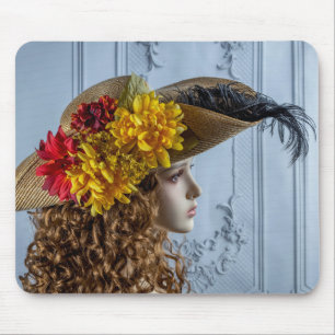 5981-Mannequin-Revolutionary Krig Dam med Hat Musmatta