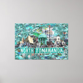 59.26" x 40.00 Stretched Canvas - Streets of NT 