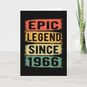 59 år gammal dag 1966 Epic Legend 59:e födelsedage Kort