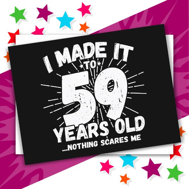 59 år gammal Sarcastic Meme Rolig 59-årsdag Vykort (Skapare uppladdad)