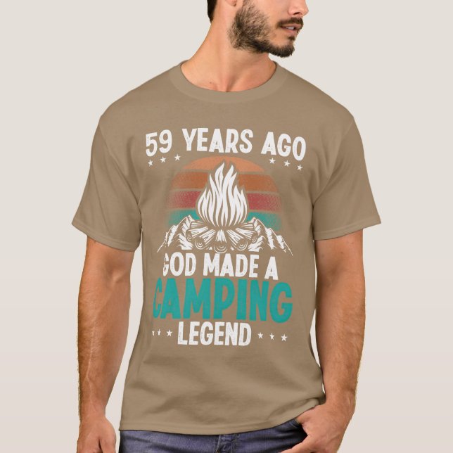 59-årig campinglegend Scout 59-årspresent Camper T Shirt (Framsida)