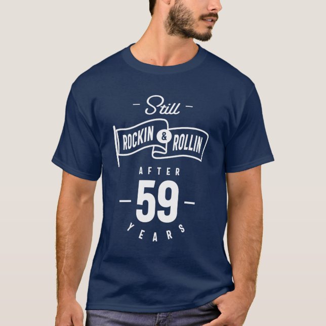 59-åriga 59:e födelsedagspresent t shirt (Framsida)