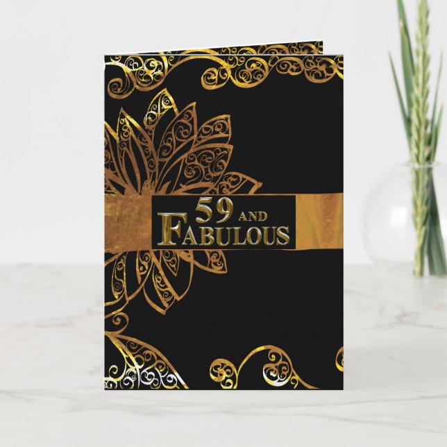 59-årsdag kort (Framsida)