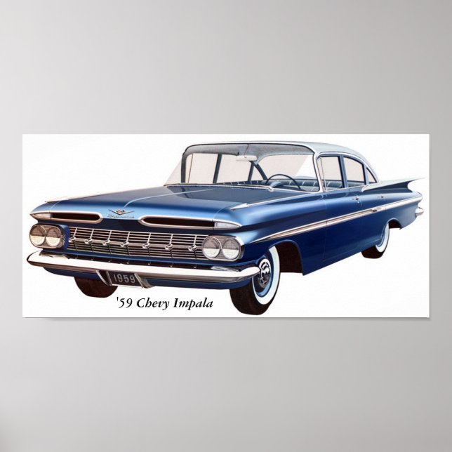 "59 Chevy Impala Poster (Framsidan)