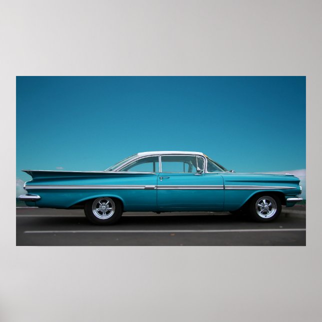 "59 Chevy in Blue Poster (Framsidan)