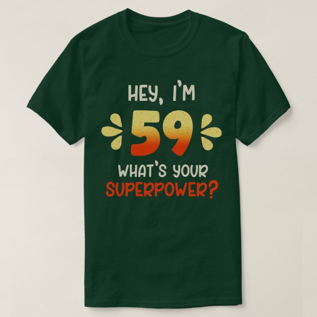 59:e födelsedagen 3 t shirt (Design framsida)